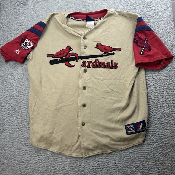 Cooperstown Collection St Louis Cardinals Brown Jersey MLB Baseball - Picture 1 of 5